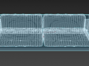 velvet sofa Modello 3D