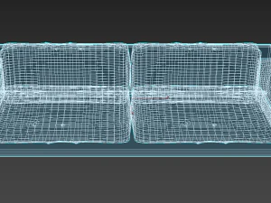 velvet sofa 3D Model