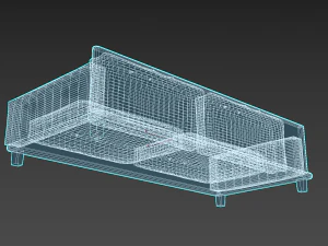 velvet sofa 3D Model