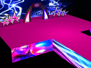 Superstars-B&uuml;hne 3D Modell