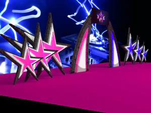 Superstars-B&uuml;hne 3D Modell
