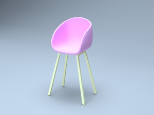 high chair Modèle 3D
