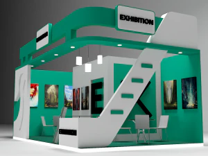 puesto de exposici&oacute;n Modelo 3D