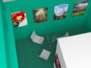 exhibition stall 3D Model
