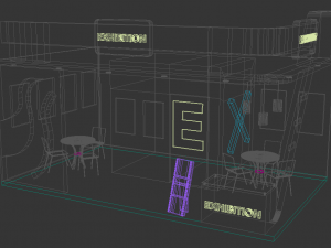 exhibition stall 3D Model
