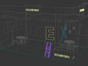 exhibition stall 3D Model