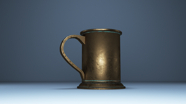 vintage mug Model 3D .c4d .max .obj .3ds .fbx .stl .blend 