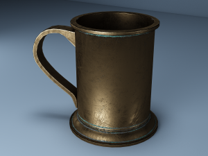 vintage mug Model 3D