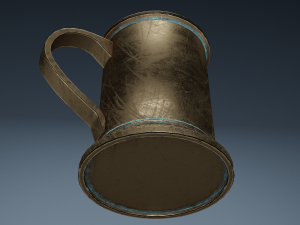 vintage mug Model 3D