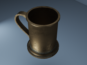 vintage mug Model 3D