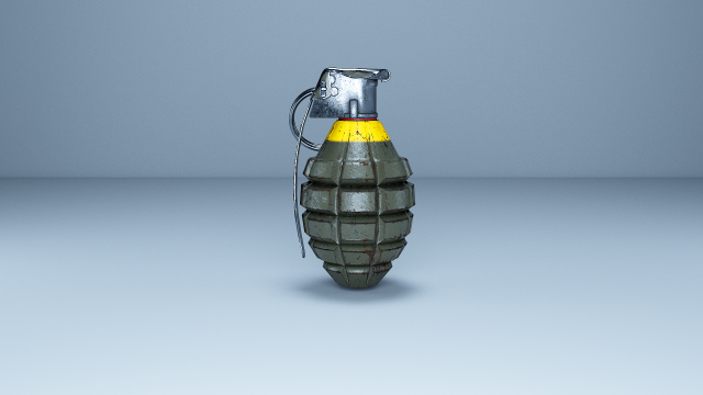 mk2 grenade 3D 모델 .c4d .max .obj .3ds .fbx .stl .blend 