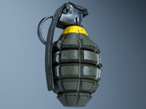 mk2 grenade 3D 모델