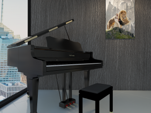 skyscraper living room 3D Model