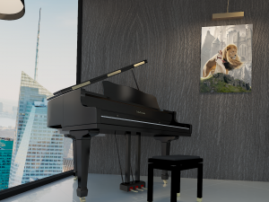 skyscraper living room 3D Model