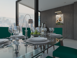 skyscraper living room 3D Model