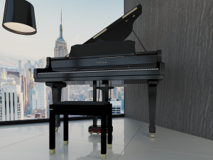 skyscraper living room 3D Model