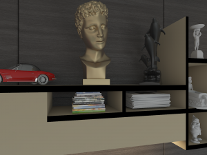 skyscraper living room 3D Model