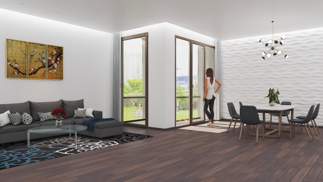 living room 3D Model .c4d .max .obj .3ds .fbx .stl .blend 