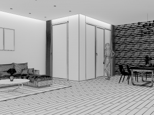 living room 3D Model