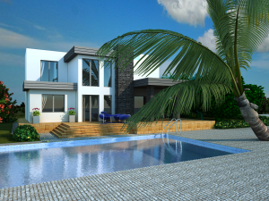 villa 3Dモデル