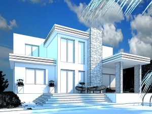 villa 3Dモデル