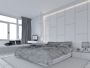 bedroom interior Modello 3D