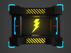 scifi crate Modelo 3D