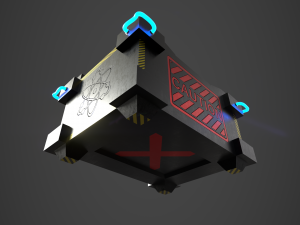 scifi crate Modelo 3D