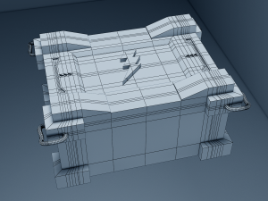 scifi crate Modelo 3D