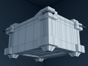 scifi crate Modelo 3D