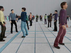 low poly animated people pack - 200 pieces low-poly animated crowd 3D 模型