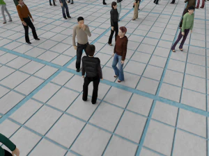 Low poly animated people pack - 200 pieces low-poly animated crowd 3D Model