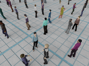 low poly animated people pack - 200 pieces low-poly animated crowd 3D 模型