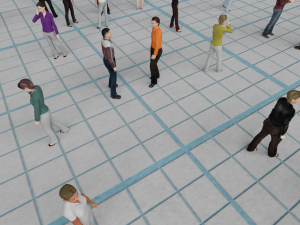 low poly animated people pack - 200 pieces low-poly animated crowd 3D 模型