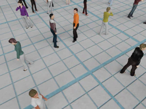 Low poly animated people pack - 200 pieces low-poly animated crowd 3D Model