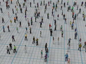 low poly animated people pack - 200 pieces low-poly animated crowd 3D 模型