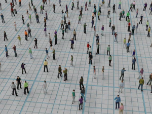 Low poly animated people pack - 200 pieces low-poly animated crowd 3D Model
