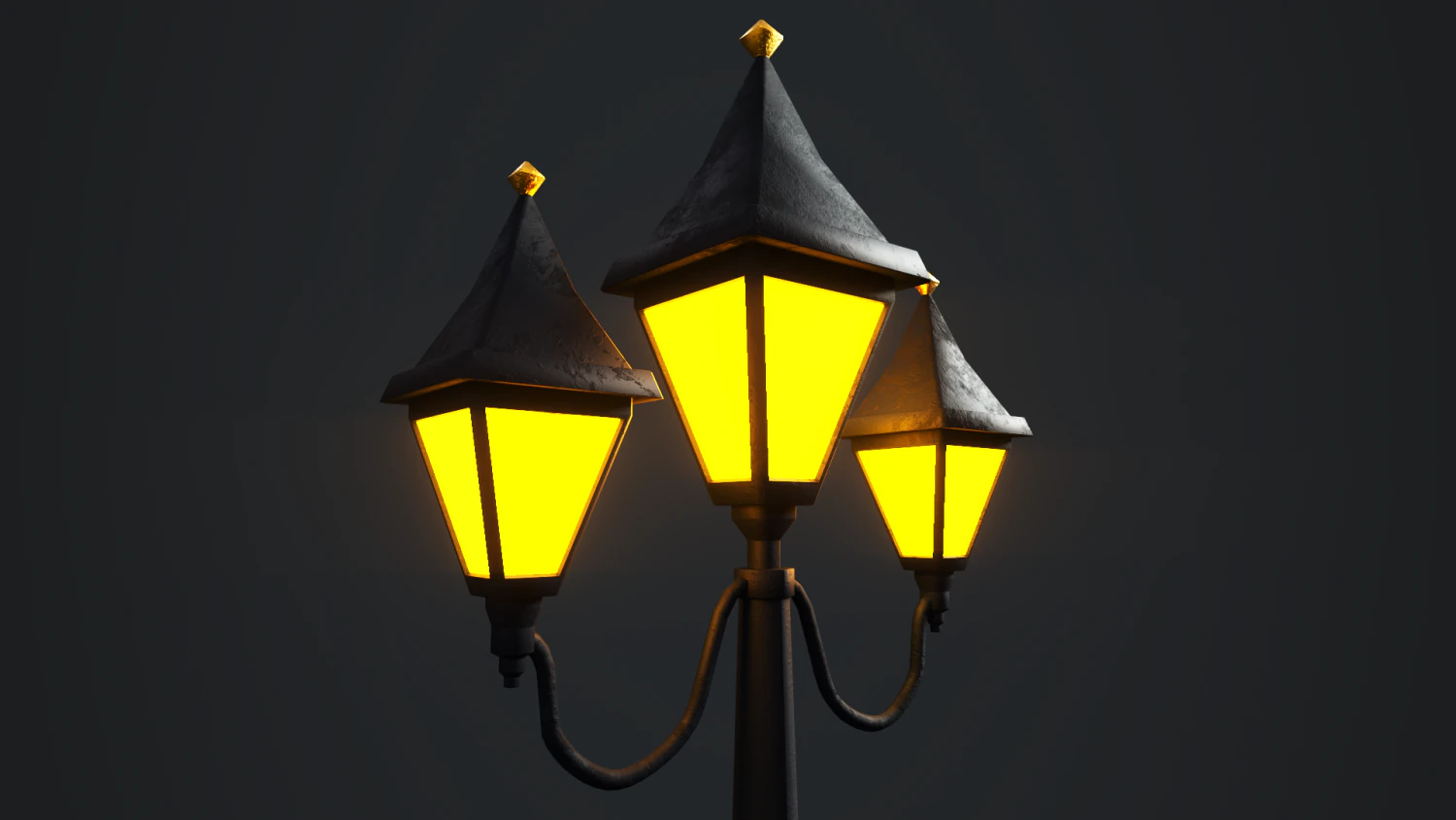 victorian street lamp 3D Model .c4d .max .obj .3ds .fbx .stl .blend