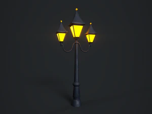 victorian street lamp 3D Model