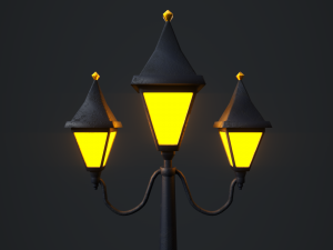 victorian street lamp 3D Модель