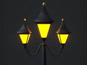 victorian street lamp 3D Model