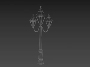 victorian street lamp 3D Model