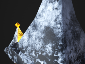 snowy victorian street lamp 3D मॉडल