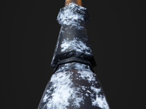 snowy victorian street lamp 3D मॉडल