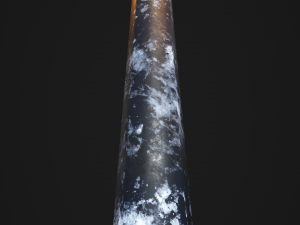 snowy victorian street lamp 3D मॉडल