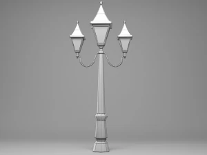 l&acirc;mpada de rua vitoriana nevada Modelo 3D