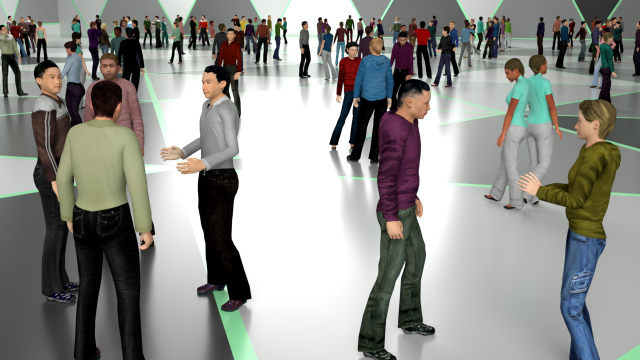 Low Poly Animated People Pack - 400 Pieces Low-poly Animated Modelo 3D .c4d .max .obj .3ds .fbx .stl .blend 