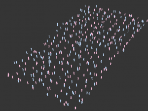 Low Poly Animated People Pack - 400 Pieces Low-poly Animated Modelo 3D