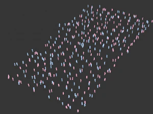 Pakiet animowanych ludzi Low Poly - 400 sztuk animacji Low Poly Model 3D