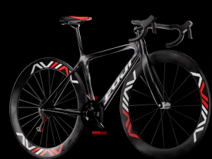 Fuji Red Black Bike 3D Model